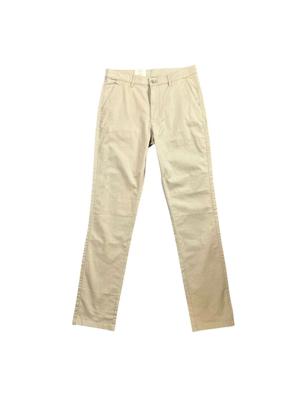 English Laundry Pants Mens 30 Beige Slim Slimmer Straight Leg Stretch Trousers